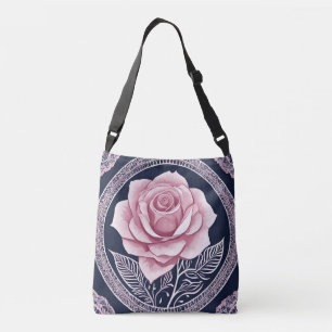 Helle Rose AI Art Tragetaschen Mit Langen Trägern