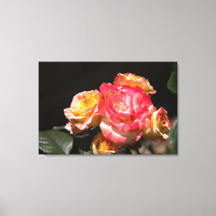 Helle Rose Bouquet Leinwanddruck