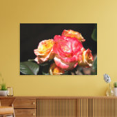 Helle Rose Bouquet Leinwanddruck (Insitu (Wohnzimmer))