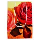 Helle Rose Mittlere Geschenktüte (Rückseite)