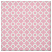 Helle Rose Rosa Weißes Korkat Quatrefolienmuster Stoff (Muster)