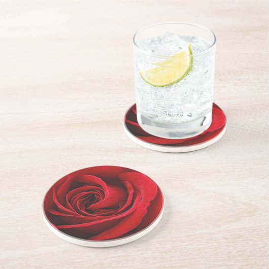 Helle Rosen-nahes hohes Sandstein Untersetzer (Seite)