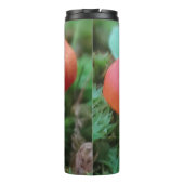 Helle Rot-Pilze im Waldboden Thermosbecher (Rückseite)