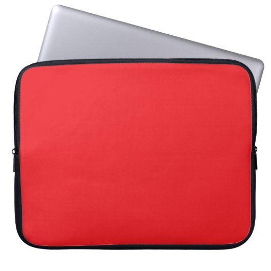 Helle Rot-Solid-Farbe Laptopschutzhülle (Vorderseite)