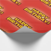 Helle rote alles- Gute zum Geschenkpapier (Ecke)