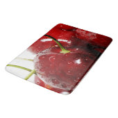 Helle rote badematte (Schrägansicht)