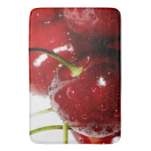 Helle rote badematte (Vorderseite Vertikal)