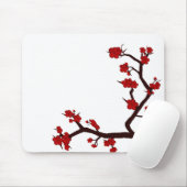 Helle rote Blumen Mousepad (Mit Mouse)