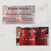 Helle rote Conga trommelt photo.jpg Visitenkarte (Vorne/Hinten)