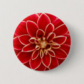 Helle rote Dahlie Button (Vorderseite)