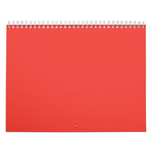 Helle rote einfarbige Hintergrundfarbe Modernes Kalender