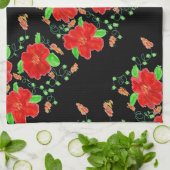 Helle rote Felle Handtuch (Gefaltet)