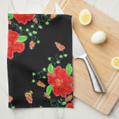 Helle rote Felle Handtuch (Viertel Falte)