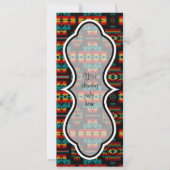 Helle rote, gelbe u. blaue Muster-Einladung Einladung (Vorderseite)