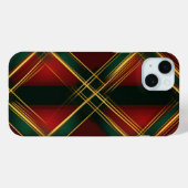 HELLE, ROTE GOLD-CHRISTMAS KARIERTES PATTER Case-Mate iPhone HÜLLE (Rückseite (Horizontal))