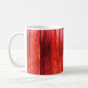Helle, rote Holzwandstruktur. Holzstruktur Kaffeetasse
