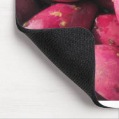 Helle rote Kaktusfeige-Kaktus-Frucht Mousepad (Ecke)