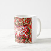 Helle rote Katzen (von Louis Wain) Kaffeetasse (VorderseiteRechts)