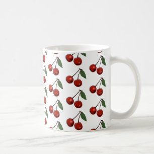 Helle rote Kirschen Kaffeetasse