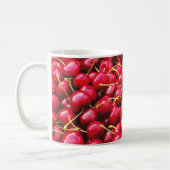 Helle rote KirschFoto-Tasse Kaffeetasse (Links)