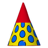 Helle rote Lemon Gelbe, lebhafte blaue gepolsterte Partyhütchen (Rechts)