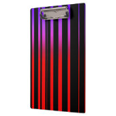 Helle rote lila und schwarze Streifen Klemmbrett (Links)