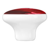 Helle Rote Rose Blume Schöne Blumenpracht Keramikknauf (Seitenansicht)