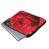 Helle Rote Rose Blume Schöne Blumenpracht Laptopschutzhülle (Vorne Knopf)