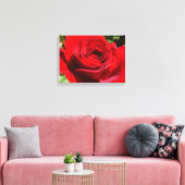 Helle Rote Rose Blume Schöne Blumenpracht Leinwanddruck (Insitu (Wohnzimmer))
