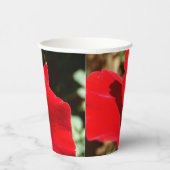 Helle Rote Rose Blume Schöne Blumenpracht Pappbecher (Rechts)