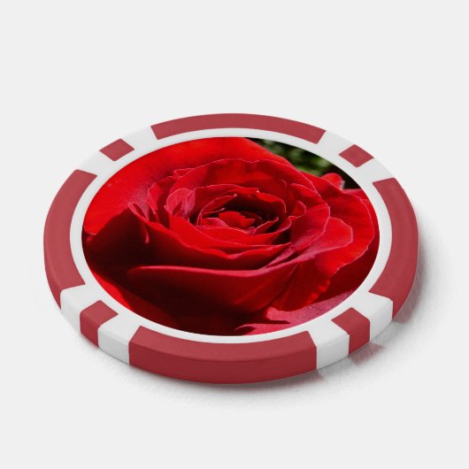 Helle Rote Rose Blume Schöne Blumenpracht Pokerchips (Einzeln)