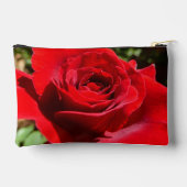 Helle Rote Rose Blume Schöne Blumenpracht Zubehörtasche (Rückseite)