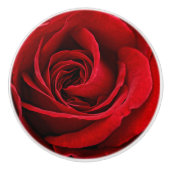 Helle Rote Rose Nah Keramikknauf (Vorderseite)