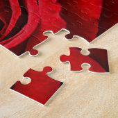 Helle rote Rose Nahaufnahme Puzzle (Seite)