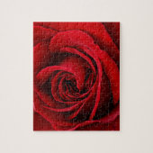 Helle rote Rose Nahaufnahme Puzzle (Vertikal)