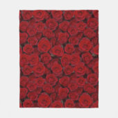 Helle Rote Rosen Fleecedecke (Vorderseite)