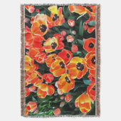 Helle Rote Tulips von Istanbul Decke (Vorderseite Vertikal)