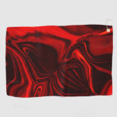 Helle rote und dunkle Kurven auf dunklem Hintergru Golfhandtuch (Horizontal)