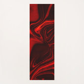 Helle rote und dunkle Kurven auf dunklem Hintergru Yogamatte (Vorderseite)