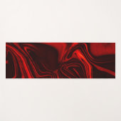 Helle rote und dunkle Kurven auf dunklem Hintergru Yogamatte (Vorderseite (Horizontal))