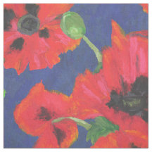 Helle rote und schwarze orientalische Mohnblumen