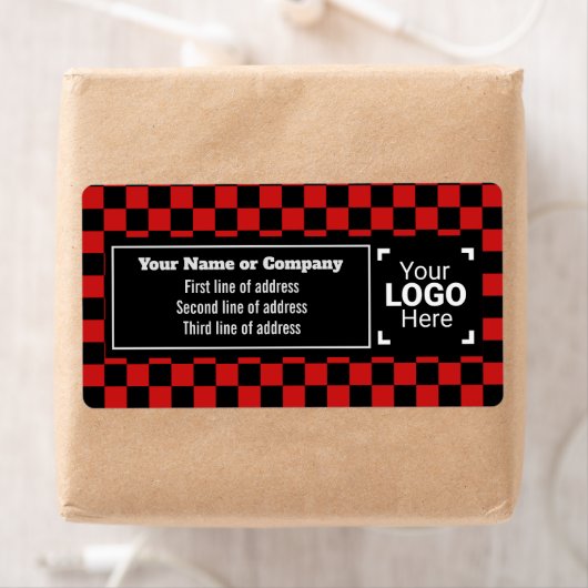 Helle, rote und schwarze Plätze überprüft kleine U (Insitu)