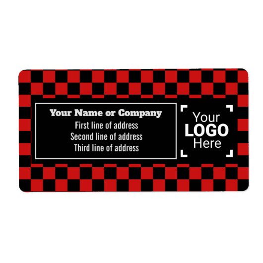 Helle, rote und schwarze Plätze überprüft kleine U (Vorne)