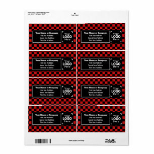 Helle, rote und schwarze Plätze überprüft kleine U