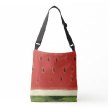 Helle Rote Wasserfarbe Wassermelone Crossbody Tasc