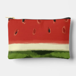 Helle Rote Wasserfarbe Wassermelone Druck Nähtasch Zubehörtasche