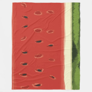 Helle Rote Wasserfarbe Wassermelone Fleece Blankon