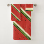 Helle Rote Wasserfarbe Wassermelone Handtuch Badhandtuch Set (Insitu)