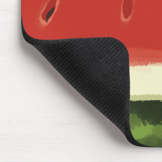 Helle Rote Wasserfarbe Wassermelone Mousepad (Ecke)