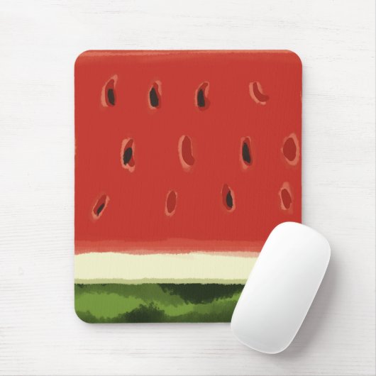 Helle Rote Wasserfarbe Wassermelone Mousepad (Mit Mouse)
